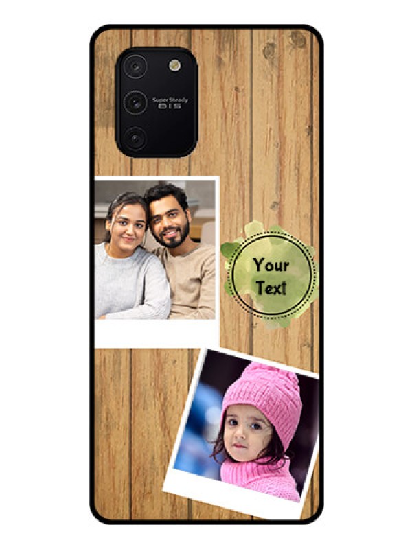 Custom Galaxy S10 Lite Custom Glass Phone Case  - Wooden Texture Design