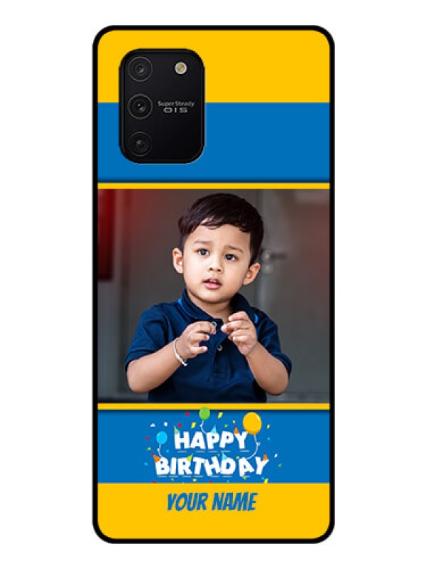 Custom Galaxy S10 Lite Custom Glass Mobile Case  - Birthday Wishes Design