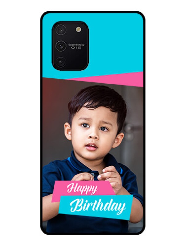 Custom Galaxy S10 Lite Personalized Glass Phone Case  - Image Holder with 2 Color Design