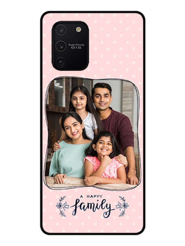 Custom Galaxy S10 Lite Custom Glass Phone Case  - Family with Dots Design