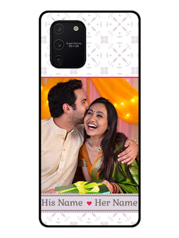 Custom Galaxy S10 Lite Custom Glass Mobile Case  - with Photo and Ethnic Design