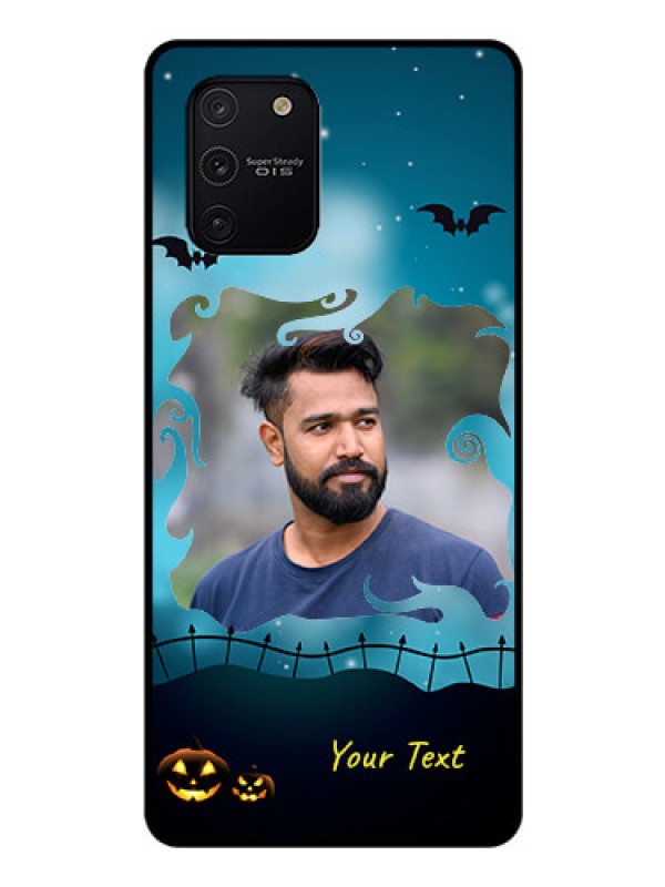 Custom Galaxy S10 Lite Custom Glass Phone Case  - Halloween frame design