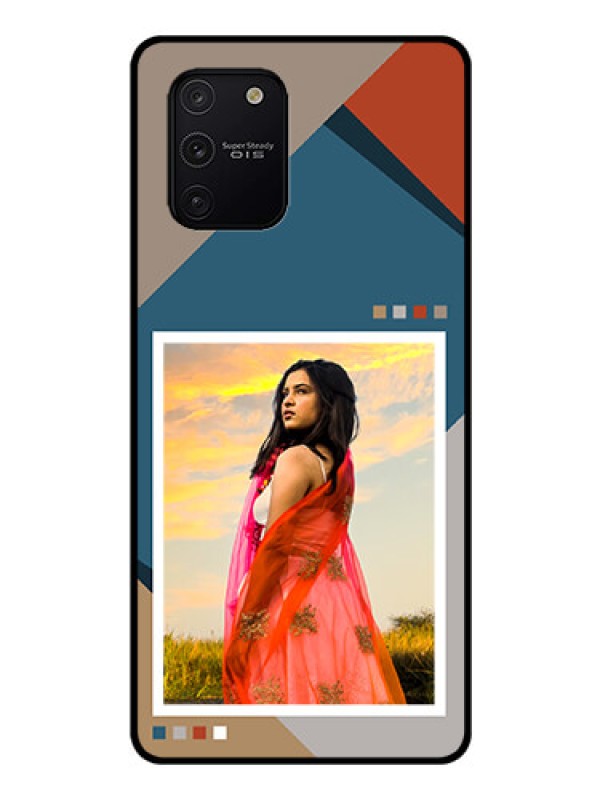 Custom Galaxy S10 Lite Personalized Glass Phone Case - Retro color pallet Design