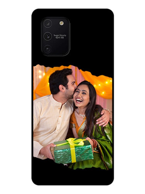 Custom Galaxy S10 Lite Custom Glass Phone Case - Tear-off Design