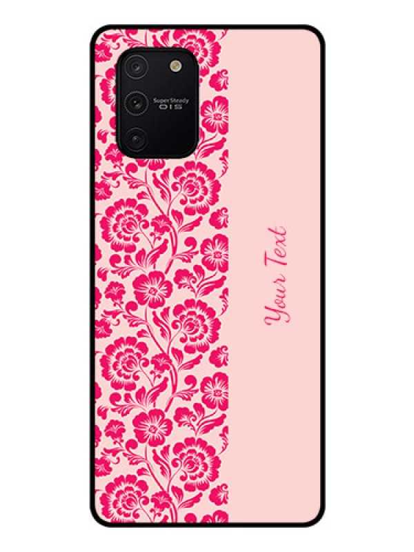 Custom Galaxy S10 Lite Custom Glass Phone Case - Attractive Floral Pattern Design