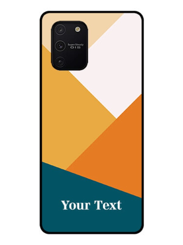 Custom Galaxy S10 Lite Personalized Glass Phone Case - Stacked Multi-colour Design