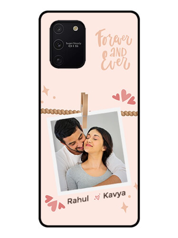 Custom Galaxy S10 Lite Custom Glass Phone Case - Forever and ever love Design