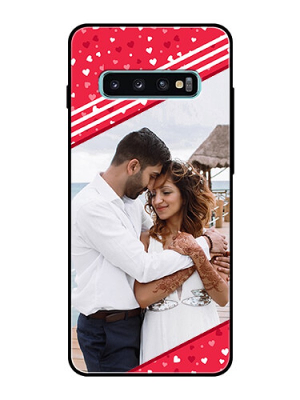 Custom Samsung Galaxy S10 Plus Custom Glass Mobile Case  - Valentines Gift Design
