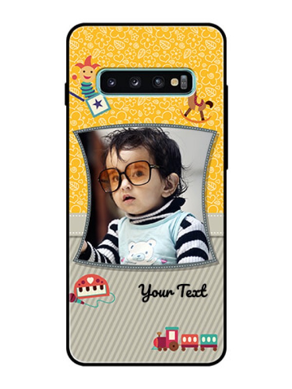 Custom Samsung Galaxy S10 Plus Personalized Glass Phone Case  - Baby Picture Upload Design
