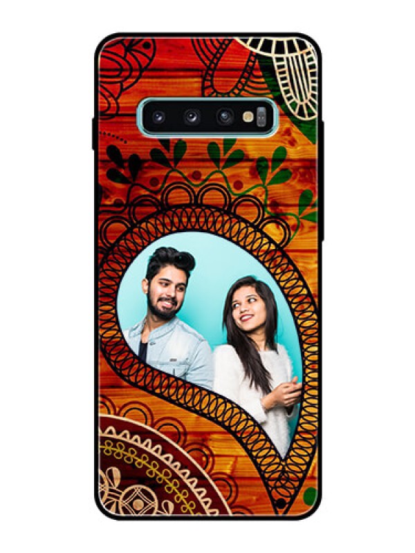 Custom Samsung Galaxy S10 Plus Personalized Glass Phone Case  - Abstract Colorful Design