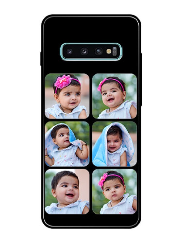 Custom Samsung Galaxy S10 Plus Photo Printing on Glass Case  - Multiple Pictures Design
