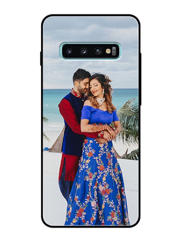 Custom Samsung Galaxy S10 Plus Photo Printing on Glass Case  - Upload Full Picture Design