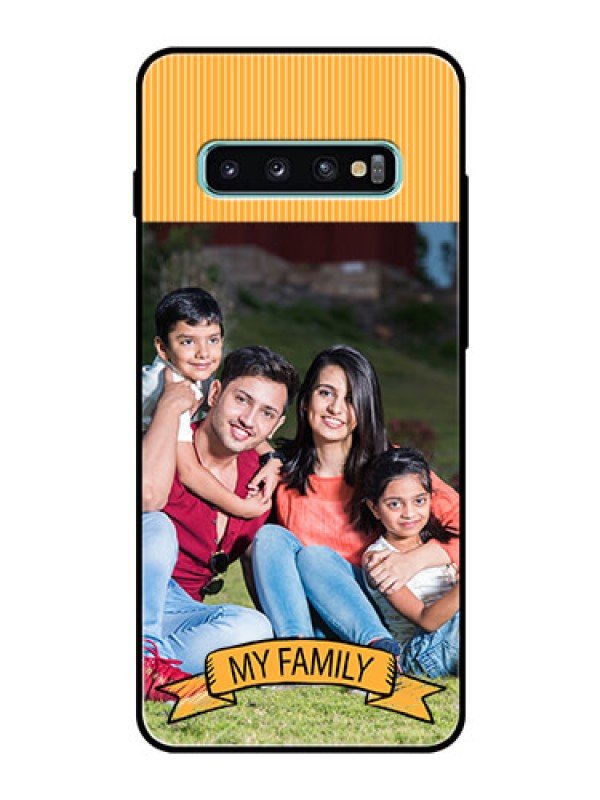 Custom Samsung Galaxy S10 Plus Custom Glass Phone Case  - My Family Design