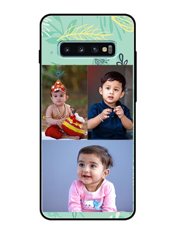 Custom Samsung Galaxy S10 Plus Photo Printing on Glass Case  - Forever Family Design 