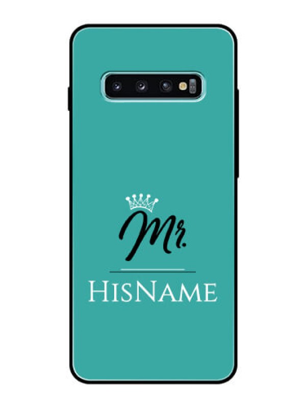 Custom Galaxy S10 Plus Custom Glass Phone Case Mr with Name