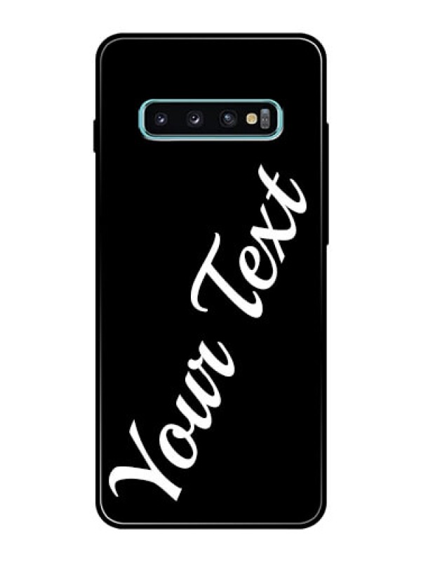 Custom Galaxy S10 Plus Custom Glass Mobile Cover with Your Name