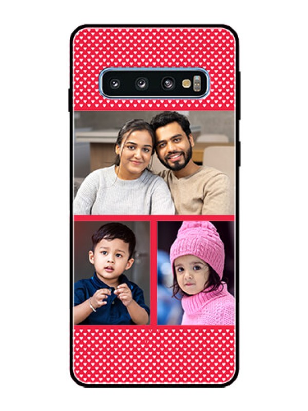 Custom Galaxy S10 Personalized Glass Phone Case  - Bulk Pic Upload Design