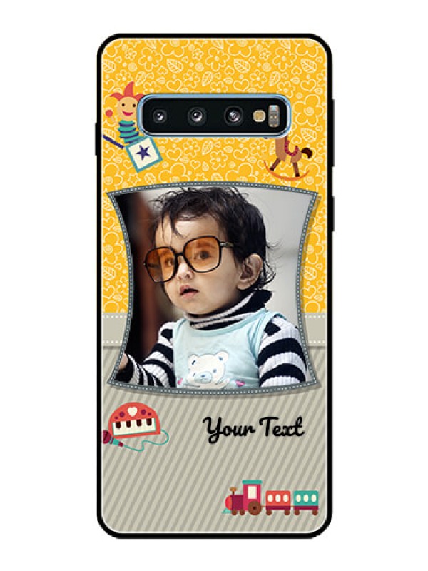Custom Galaxy S10 Personalized Glass Phone Case  - Baby Picture Upload Design