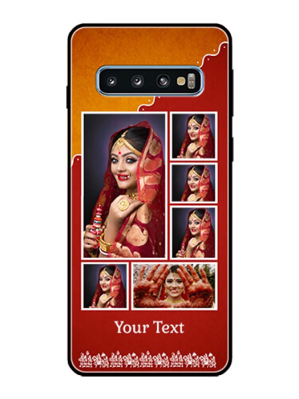 Custom Galaxy S10 Personalized Glass Phone Case  - Wedding Pic Upload Design