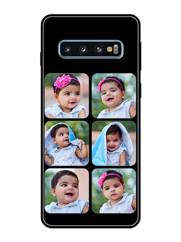 Custom Galaxy S10 Photo Printing on Glass Case  - Multiple Pictures Design