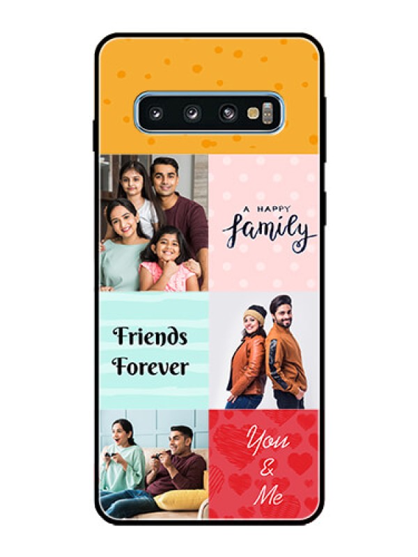 Custom Galaxy S10 Personalized Glass Phone Case  - Images with Quotes Design