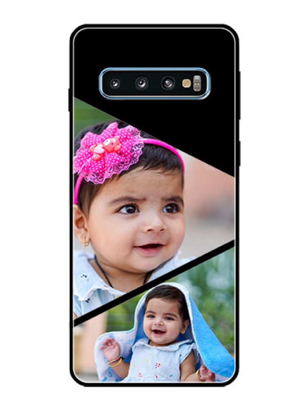 Custom Galaxy S10 Custom Glass Phone Case  - Semi Cut Design