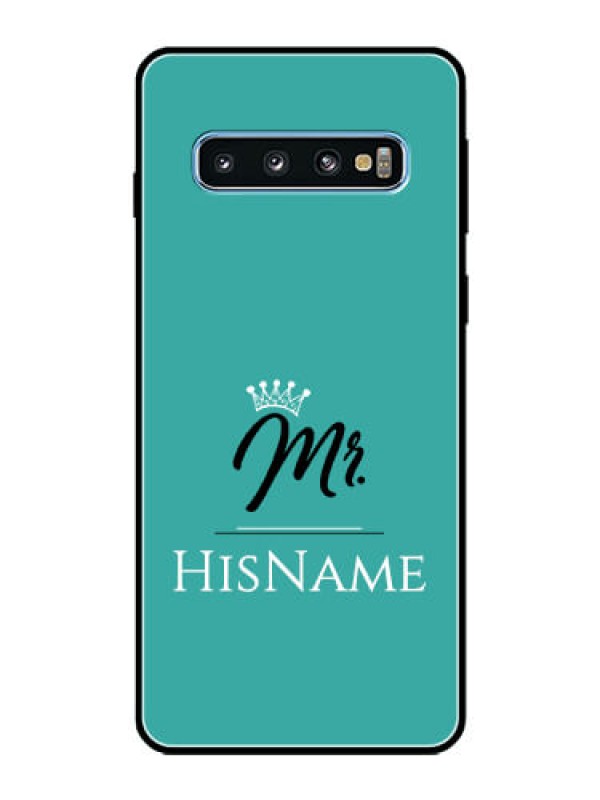 Custom Galaxy S10 Custom Glass Phone Case Mr with Name