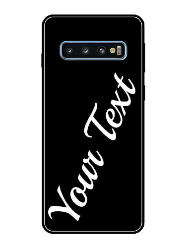Custom Galaxy S10 Custom Glass Mobile Cover with Your Name