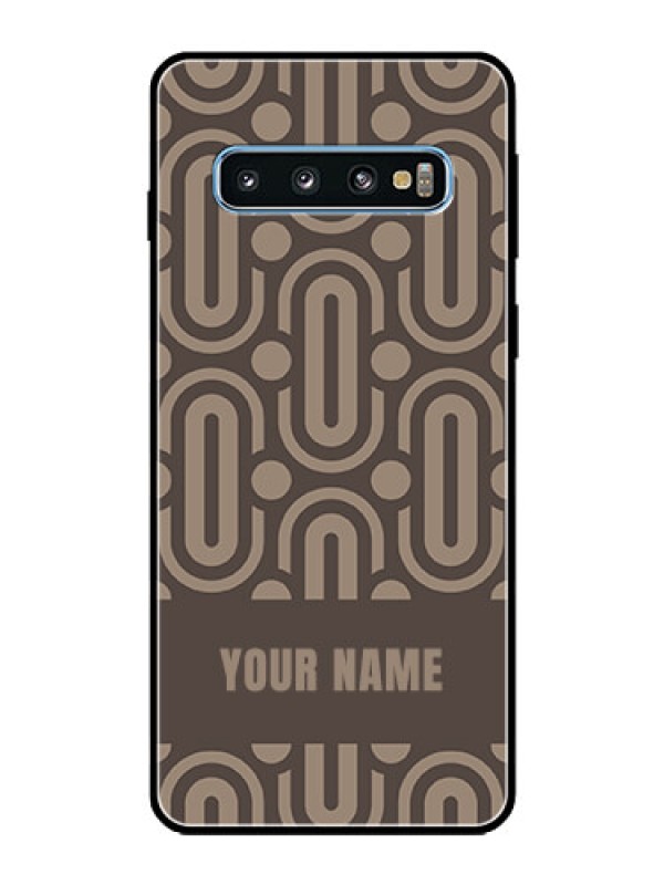 Custom Galaxy S10 Custom Glass Phone Case - Captivating Zero Pattern Design