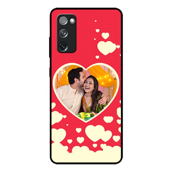Galaxy S20 FE 5G Custom Glass Mobile Case  - Love Symbols Phone Cover Design