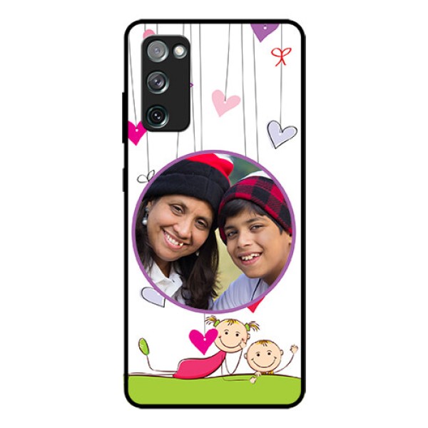 Galaxy S20 FE 5G Photo Printing on Glass Case  - Cute Kids Phone Case Design