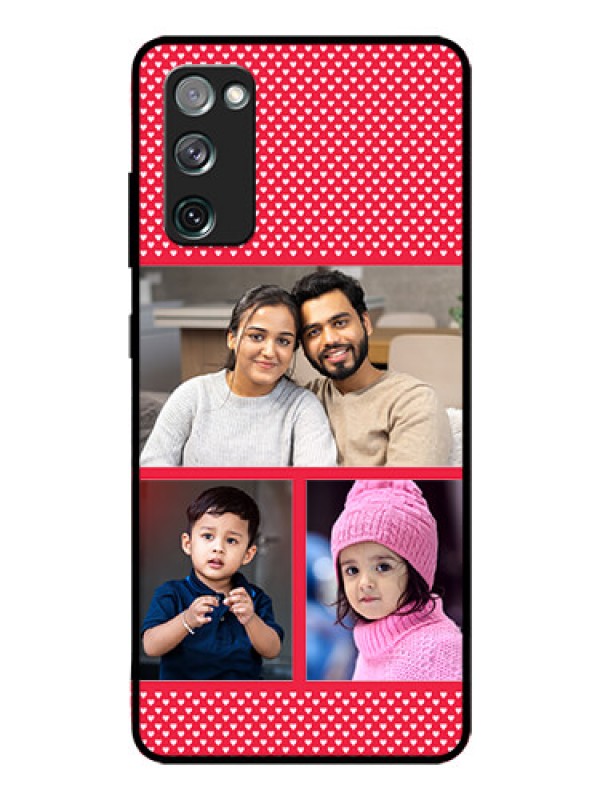 Custom Galaxy S20 FE 5G Personalized Glass Phone Case  - Bulk Pic Upload Design