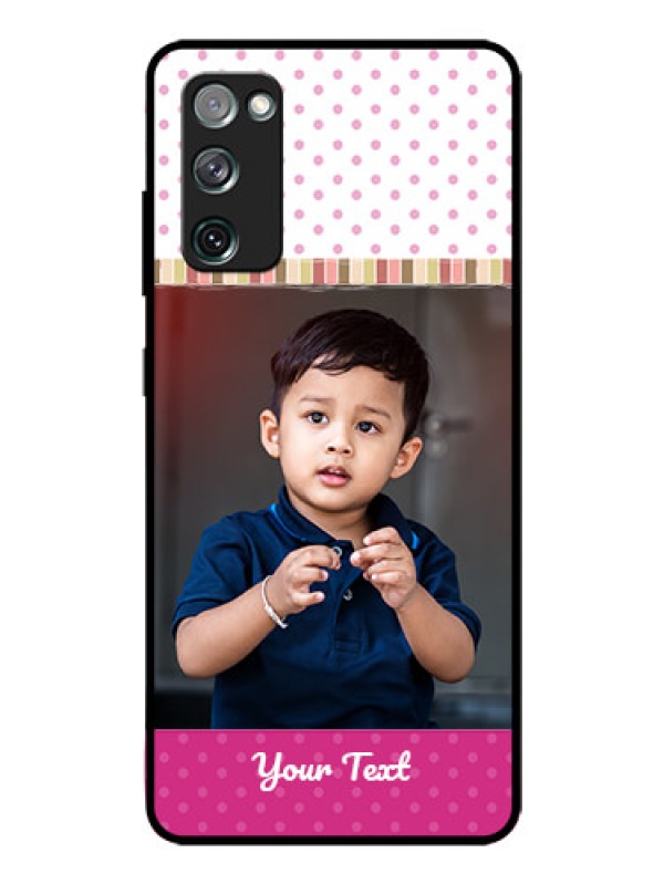 Custom Galaxy S20 FE 5G Photo Printing on Glass Case  - Cute Girls Cover Design