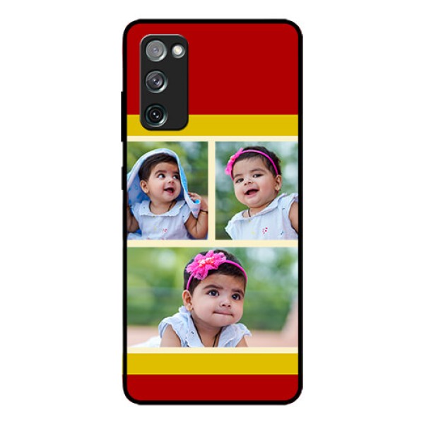 Galaxy S20 FE 5G Custom Glass Mobile Case  - Multiple Pic Upload Design