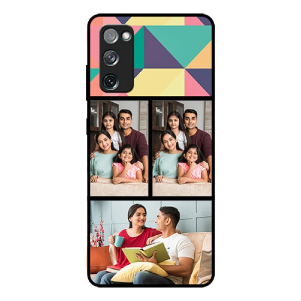 Galaxy S20 FE 5G Custom Glass Phone Case  - Bulk Pic Upload Design