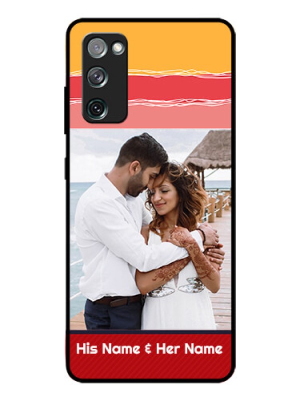 Custom Galaxy S20 FE 5G Custom Glass Mobile Case  - Colorful Case Design