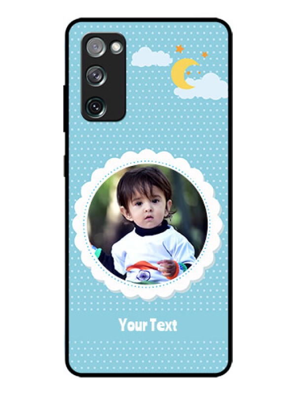 Custom Galaxy S20 FE 5G Personalised Glass Phone Case  - Violet Pattern Design