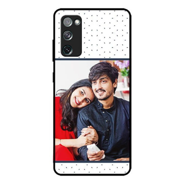 Galaxy S20 FE 5G Personalized Glass Phone Case  - Premium Dot Design