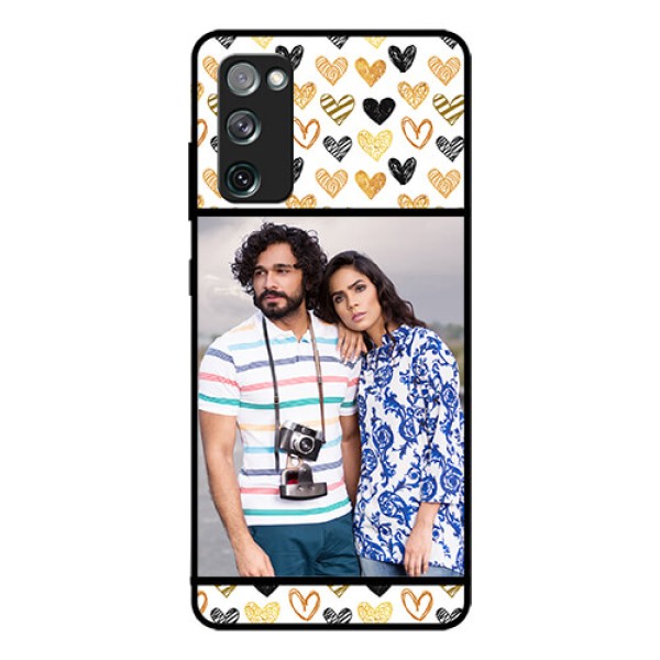 Galaxy S20 FE 5G Photo Printing on Glass Case  - Love Symbol Design