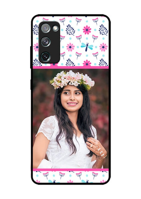 Galaxy S20 FE 5G Photo Printing on Glass Case  - Colorful Flower Design
