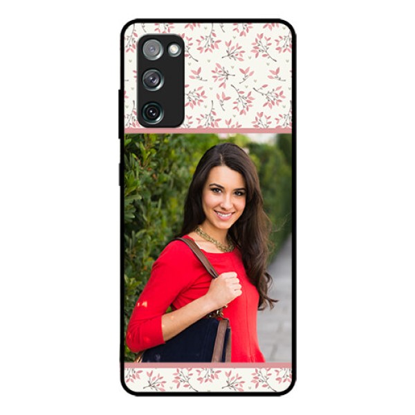 Galaxy S20 FE 5G Custom Glass Phone Case  - Premium Floral Design
