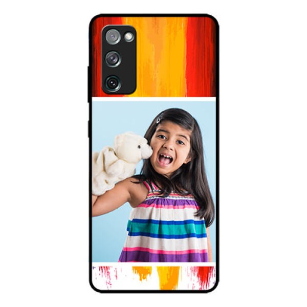 Galaxy S20 FE 5G Personalized Glass Phone Case  - Multi Color Design