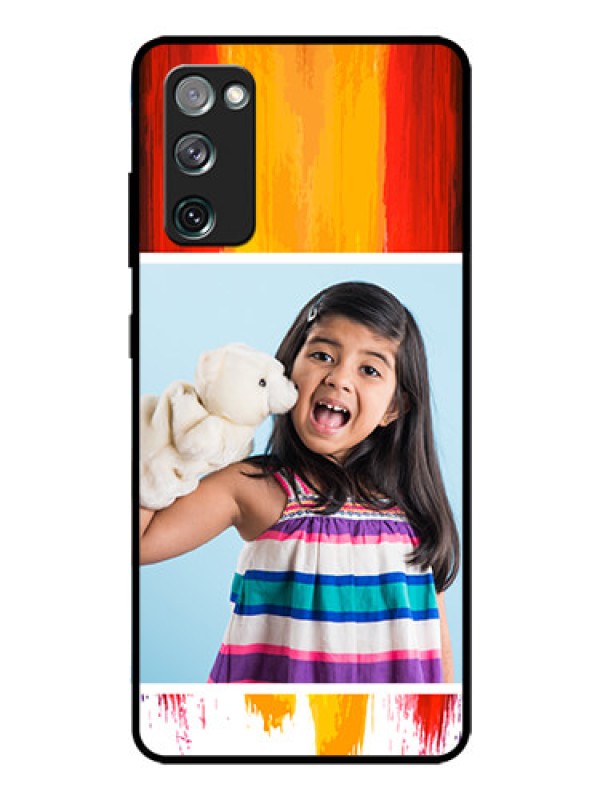 Custom Galaxy S20 FE 5G Personalized Glass Phone Case  - Multi Color Design