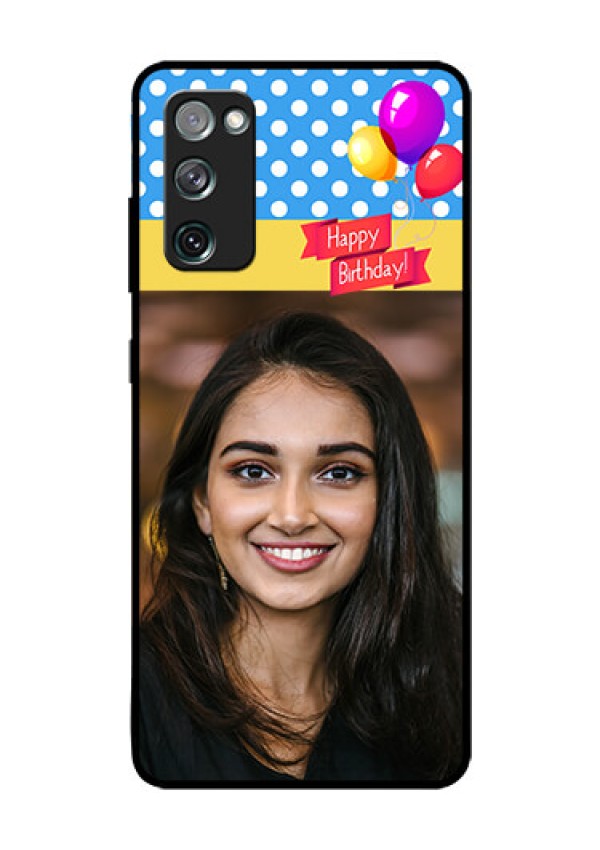 Galaxy S20 FE 5G Custom Glass Mobile Case  - Happy Birthday Design