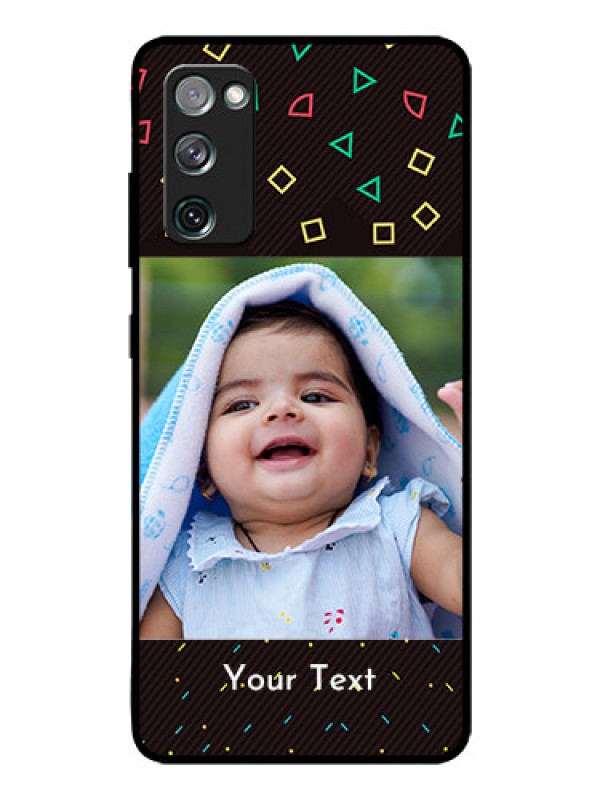 Custom Galaxy S20 FE 5G Custom Glass Phone Case  - with confetti birthday design