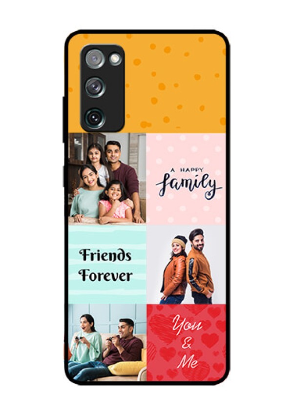 Galaxy S20 FE 5G Personalized Glass Phone Case  - Images with Quotes Design