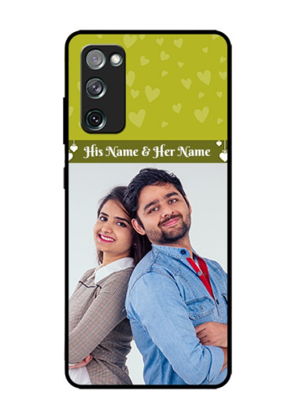 Galaxy S20 FE 5G Custom Glass Phone Case  - You & Me Heart Design
