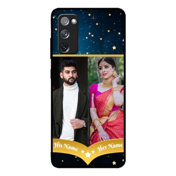 Galaxy S20 FE 5G Custom Glass Phone Case - Galaxy Stars Backdrop Design Galaxy S20 FE 5G Custom Glass Phone Case - Galaxy Stars Backdrop Design