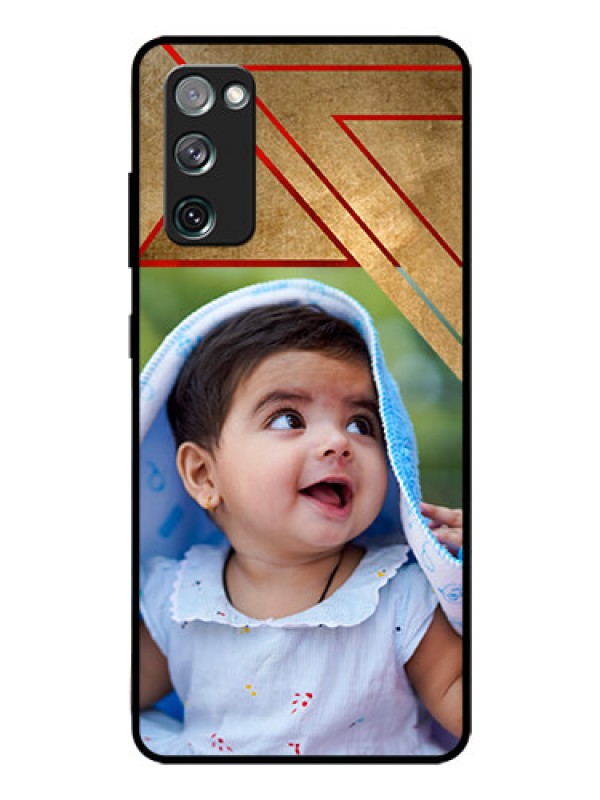 Custom Galaxy S20 FE 5G Personalized Glass Phone Case  - Gradient Abstract Texture Design