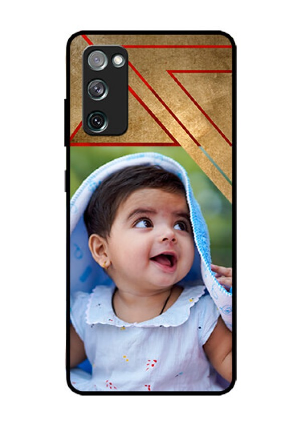 Galaxy S20 FE 5G Personalized Glass Phone Case  - Gradient Abstract Texture Design